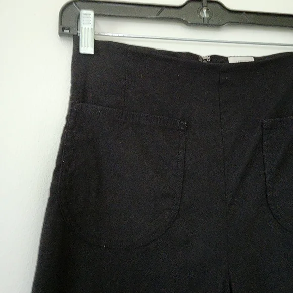 Antropologie Maeve The Colette Magic Fabric Ruffle Hem Crop Wide-Leg Pants Sz 25